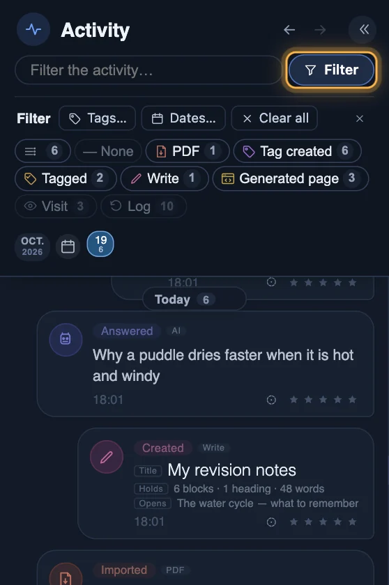Narrow the list