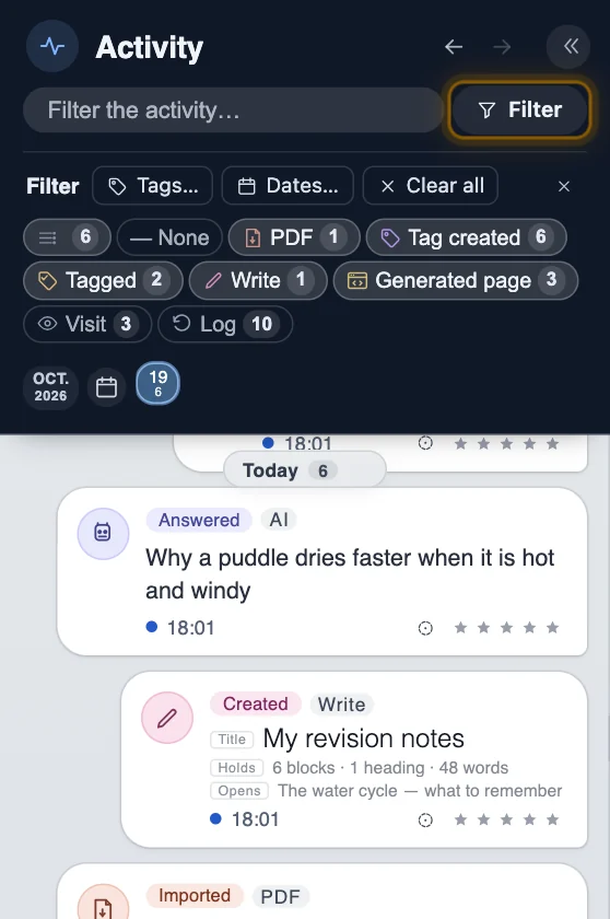 Narrow the list