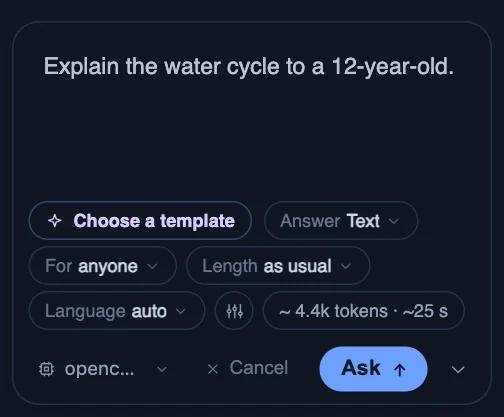 Asking the AI