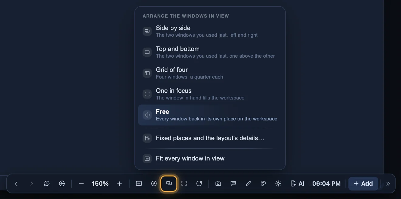 The layouts