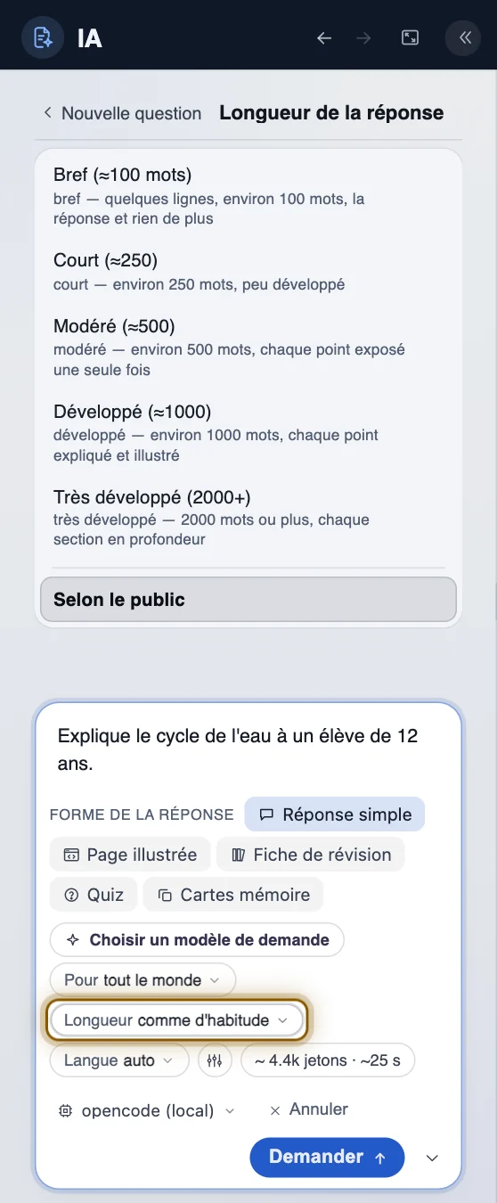 Pour qui, et quelle longueur